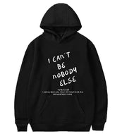 I CAN'T BE NOBODY ELSE HOODIE BLACK/WHITE