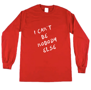 I can't be nobody else  RED/WHITE LONG SLEEVE