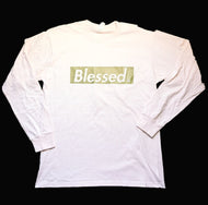 BLESSED LONG SLEEVE PINK & GOLD