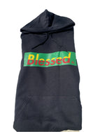 (BLESSED) HOODIE  BLACK/ RED/YELLOW/GREEN